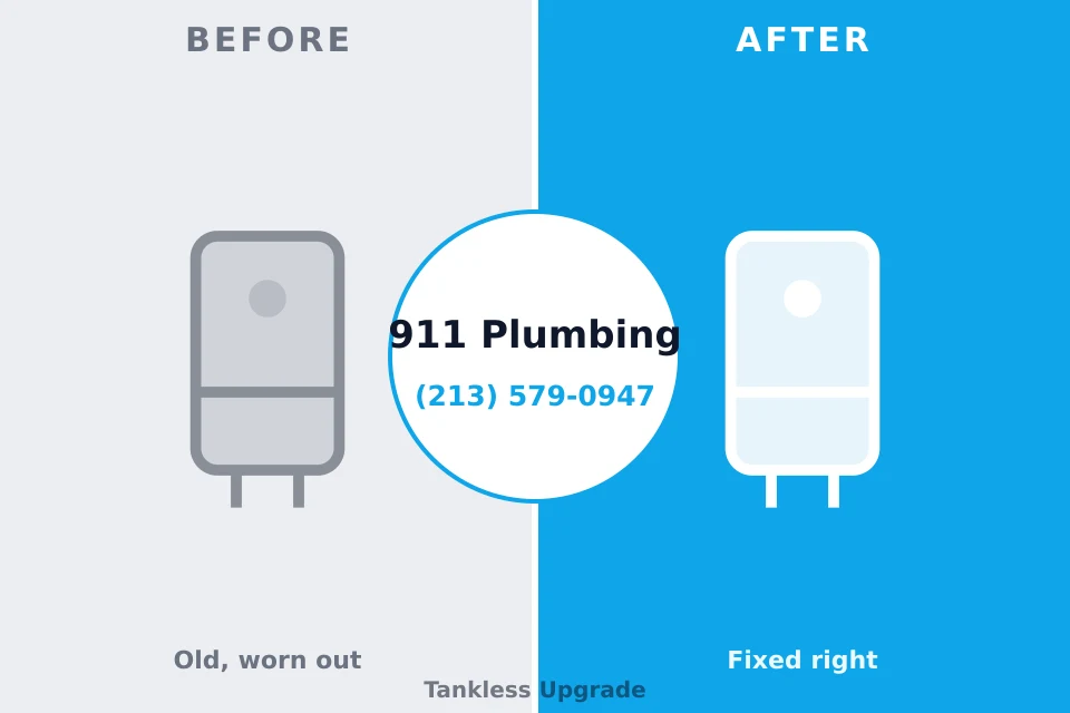 Before and after: plumbing company Drum Point, MD